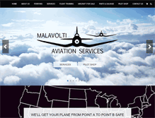 Tablet Screenshot of malavoltiaviation.com